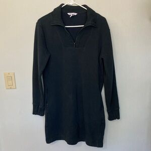 Athleta Quarter Zip Sweatshirt Dress